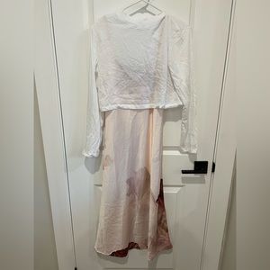 All Saints Bunno Nubila 2-In-1 Dress pink Size 4